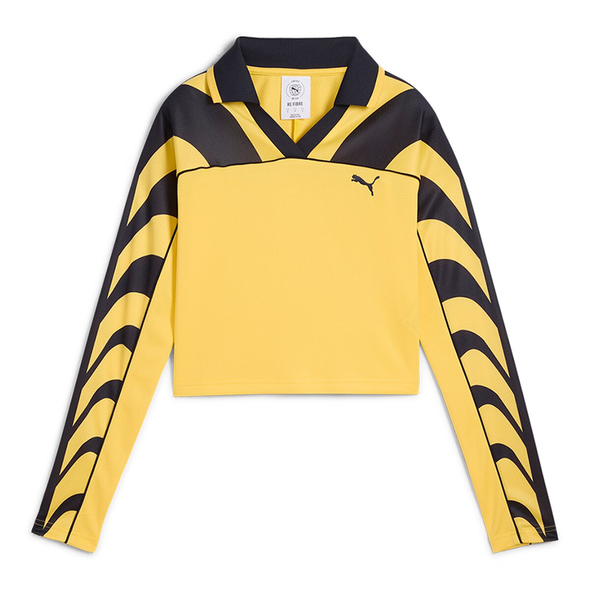 T-shirt de Mulher Road To Unity Football Jersey Baby Tee Amarelo-4