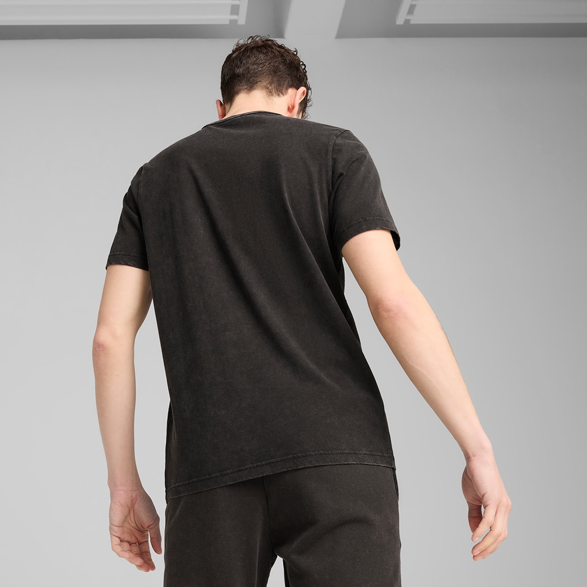 T-shirt de Homem Class Washed Tee Preto-2