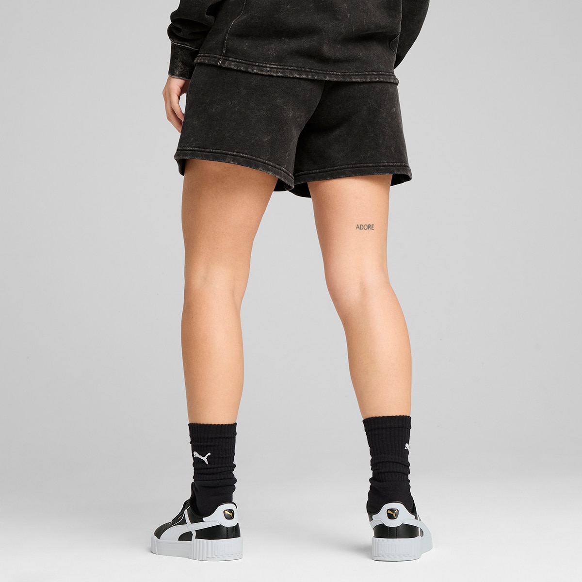 Calções de Mulher Class Washed Shorts 5" TR Preto-2