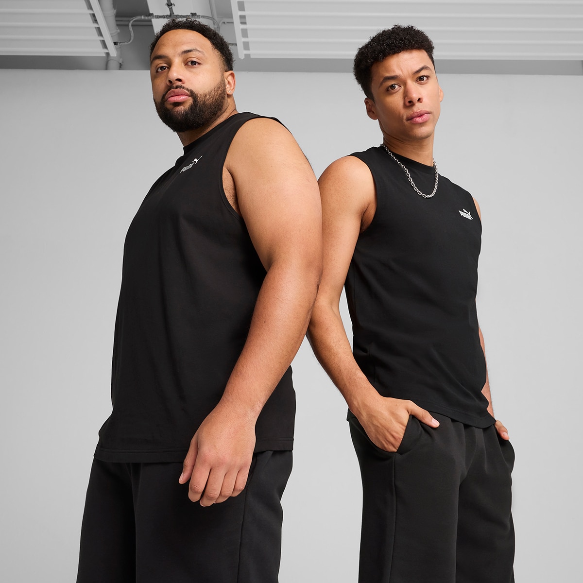 T-shirt de Homem ESS No. 1 Logo Sleeveless Tee Preto-1