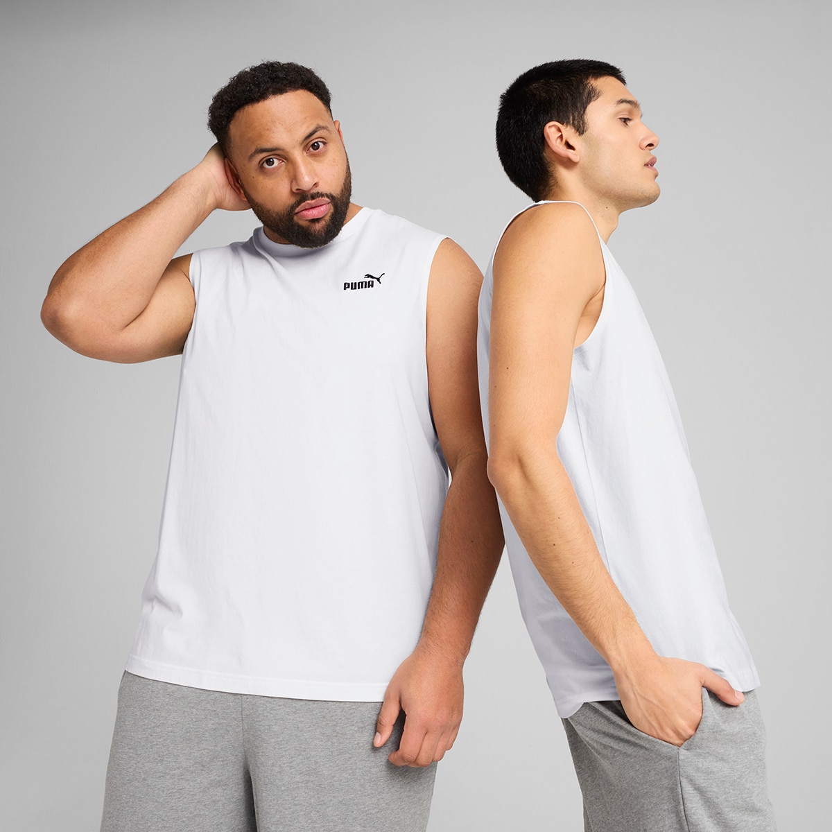 T-shirt de Homem ESS No. 1 Logo Sleeveless Tee Branco-1