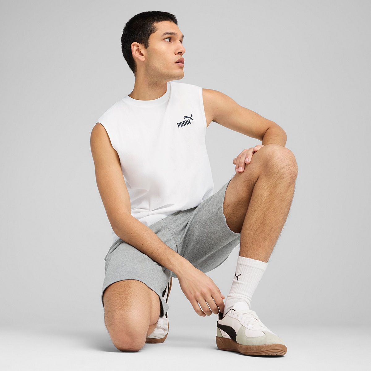 T-shirt de Homem ESS No. 1 Logo Sleeveless Tee Branco-2