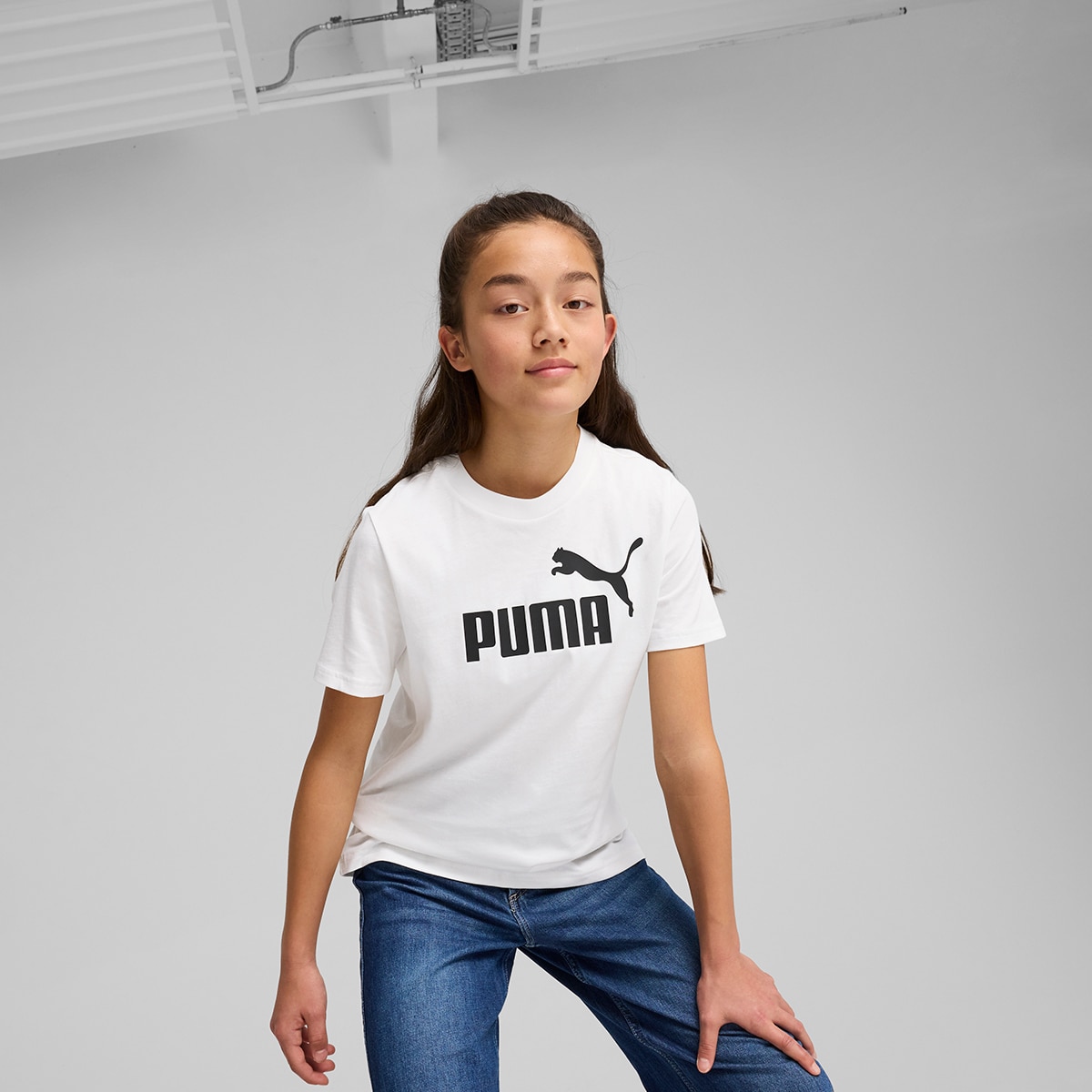 T-shirt de Criança ESS No. 1 Logo Tee G Branco-1