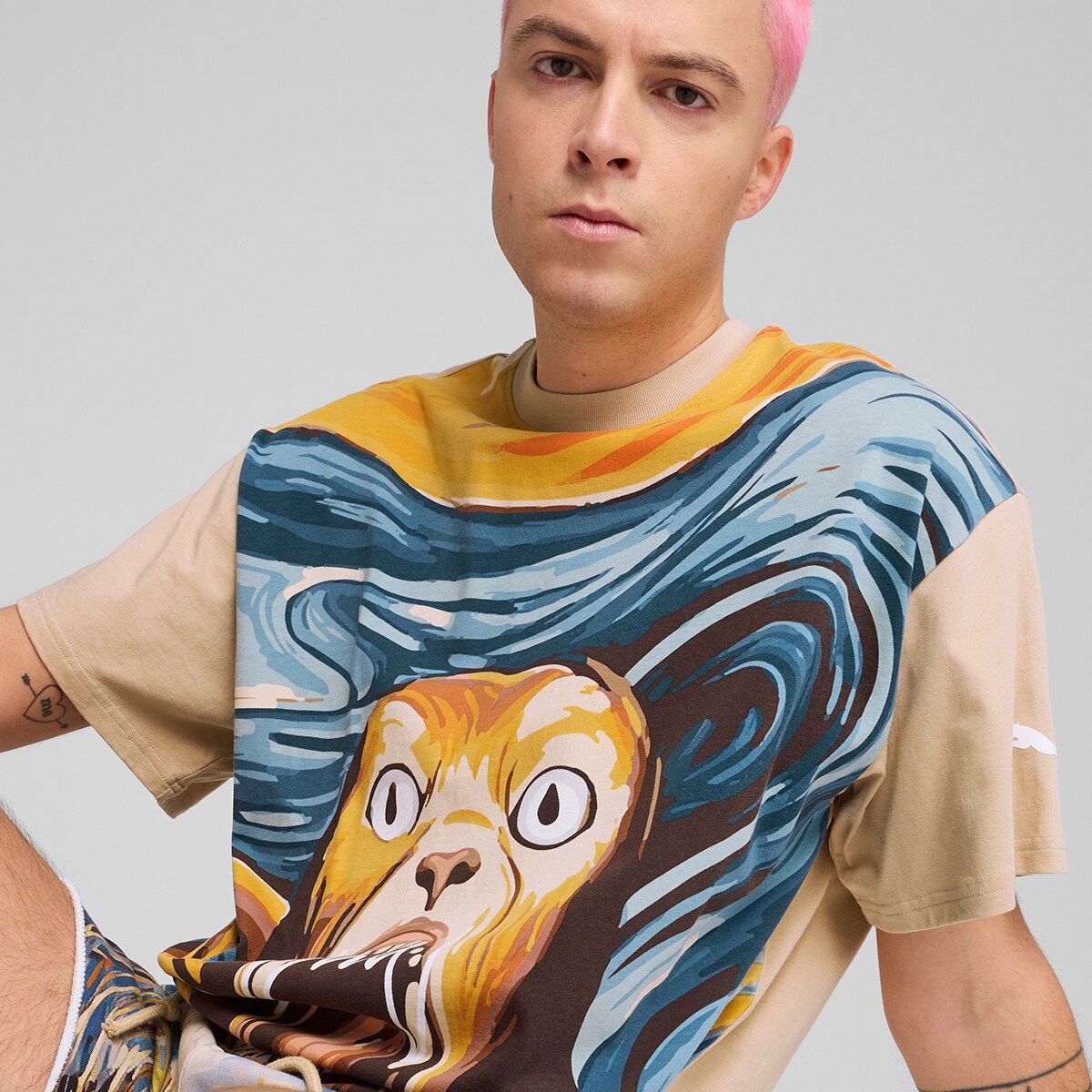 T-shirt de Homem Dylan Exhibit Tee II Castanho-3