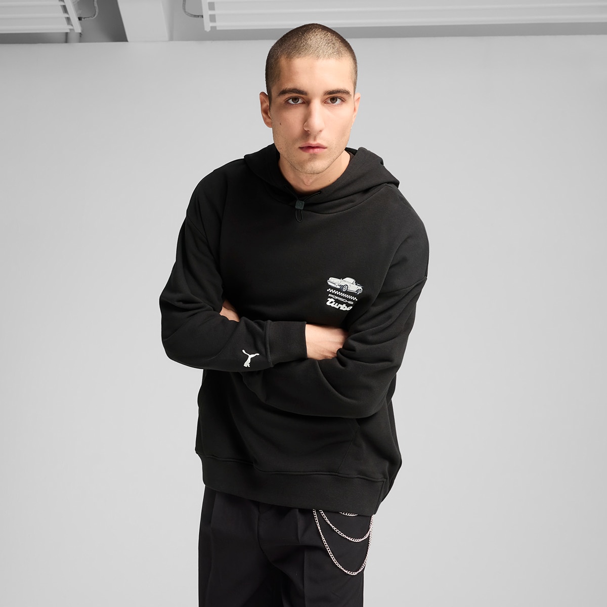 Sweatshirt de Homem PL Graphic Hoodie Preto-1
