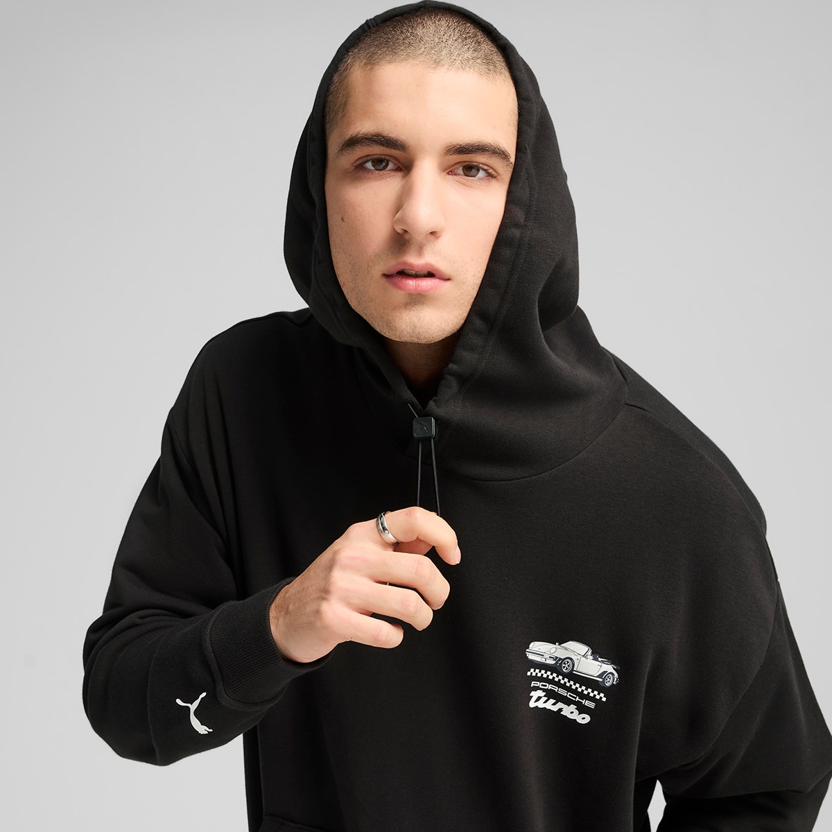 Sweatshirt de Homem PL Graphic Hoodie Preto-3