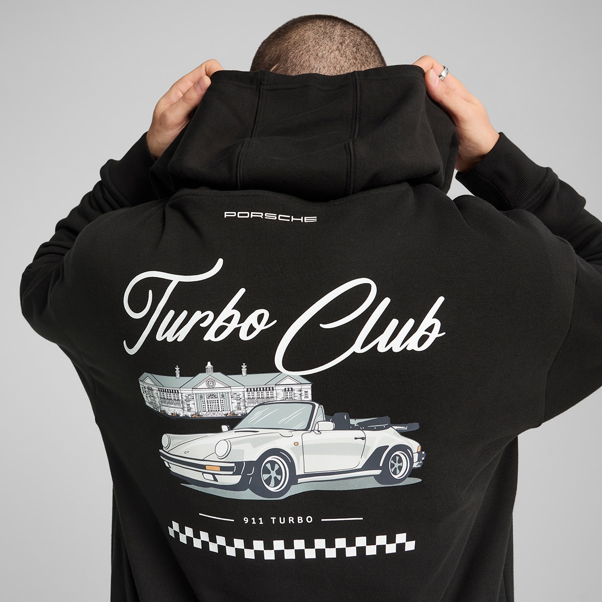 Sweatshirt de Homem PL Graphic Hoodie Preto-4