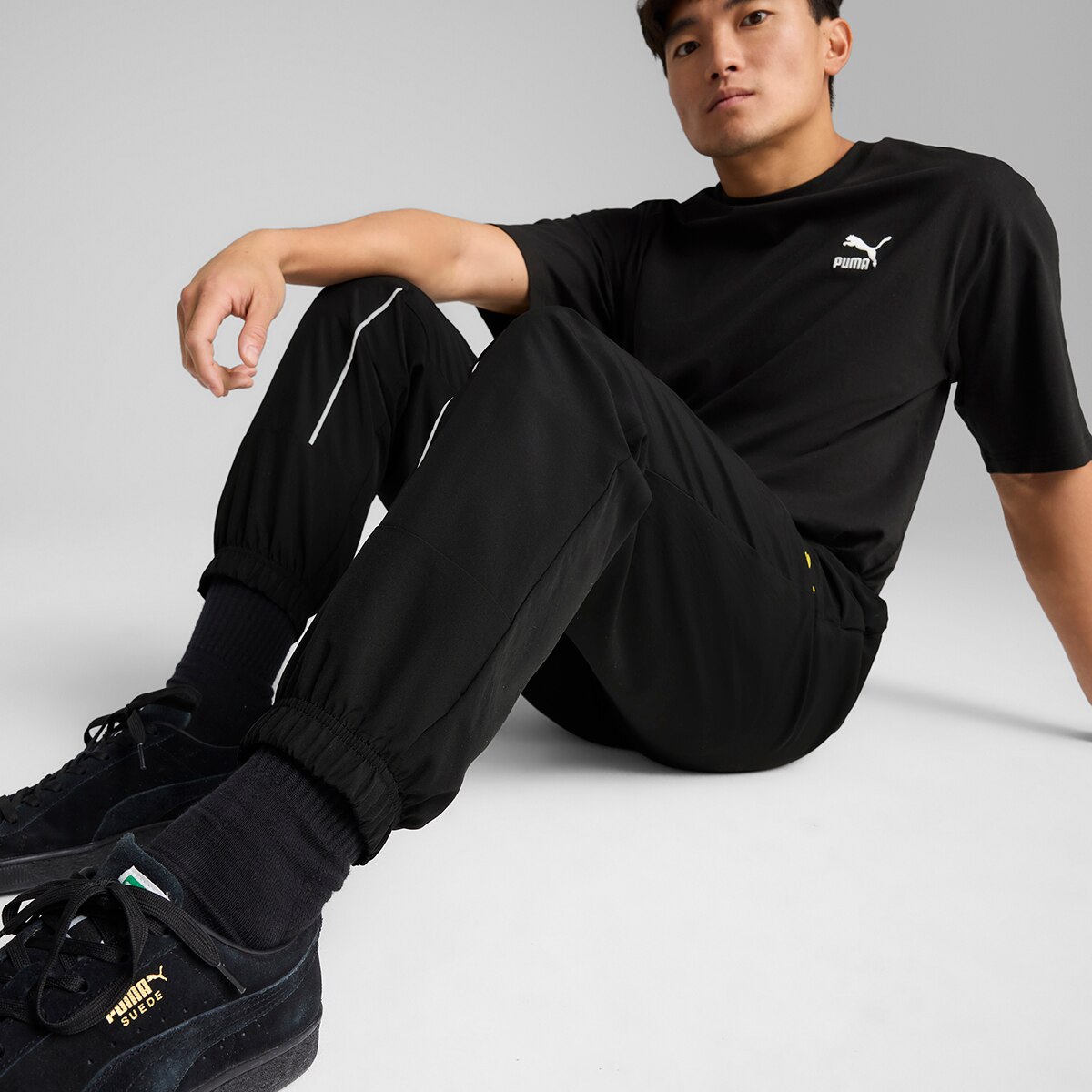 Calças de Homem BVB ftblARCHIVE Pant Preto-4