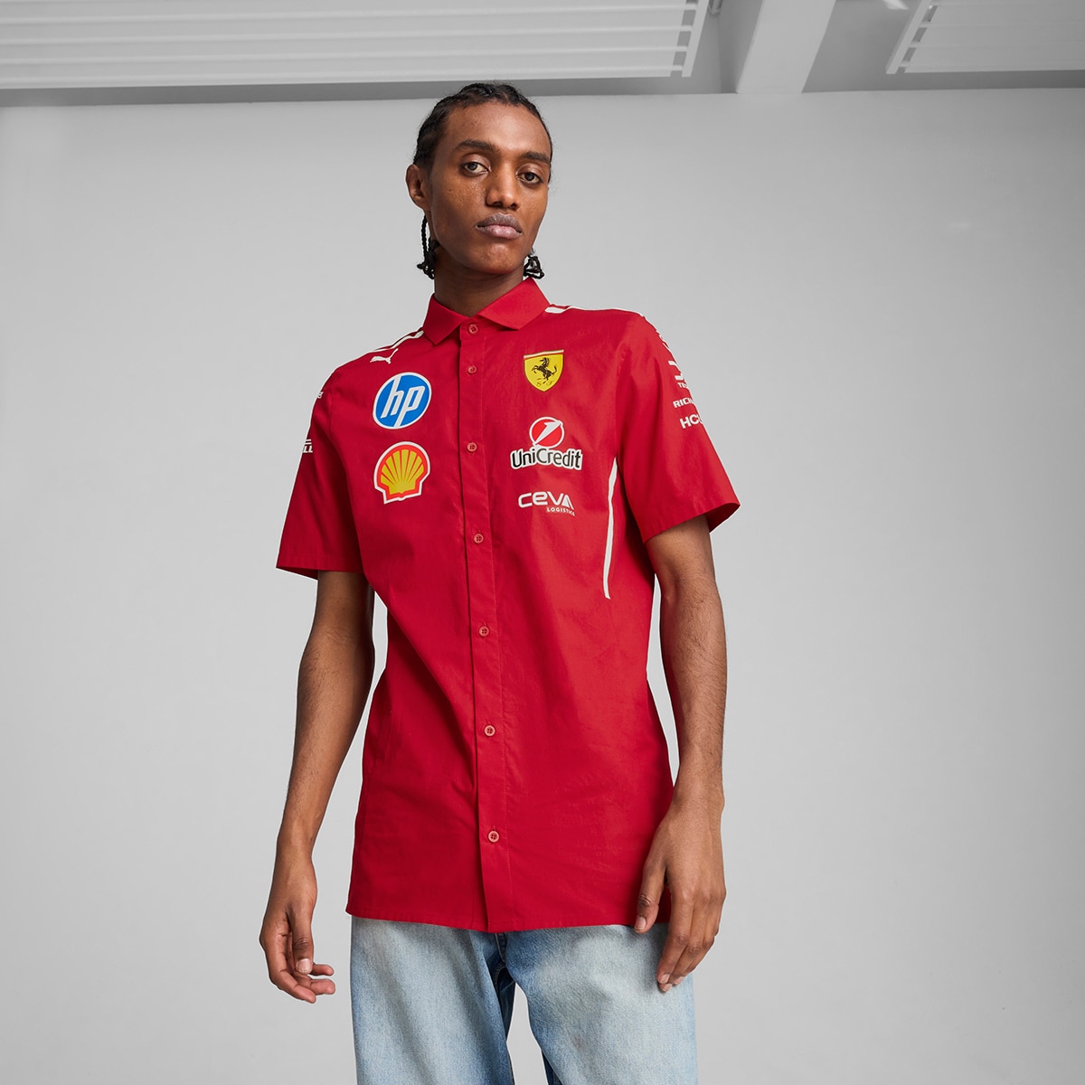 T-shirt de Homem Scuderia Ferrari Team Vermelho-1