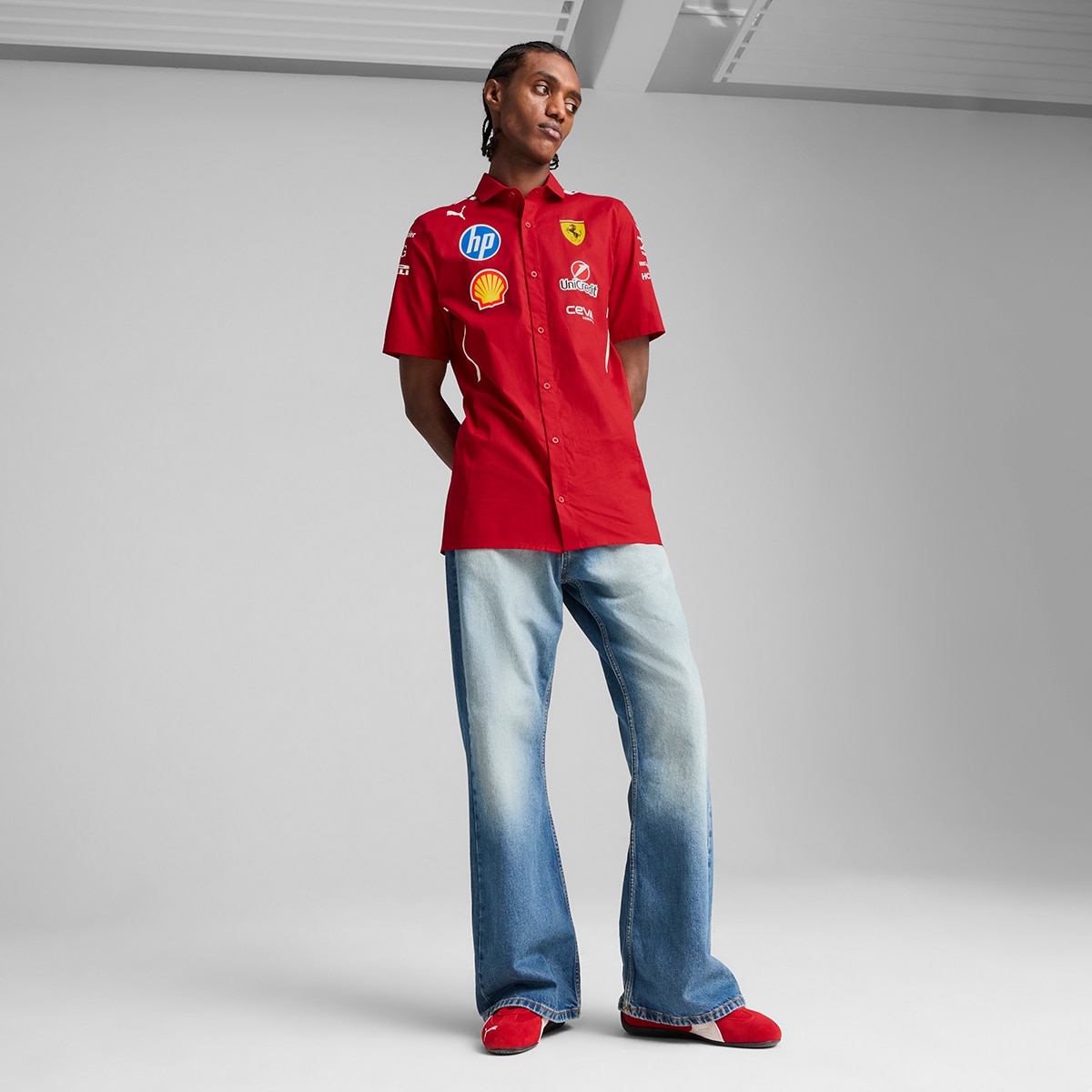 T-shirt de Homem Scuderia Ferrari Team Vermelho-3