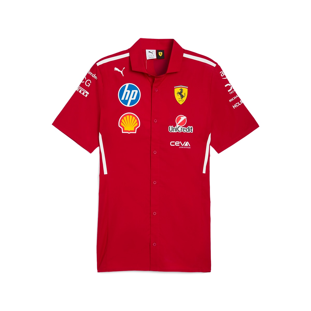 T-shirt de Homem Scuderia Ferrari Team Vermelho-4