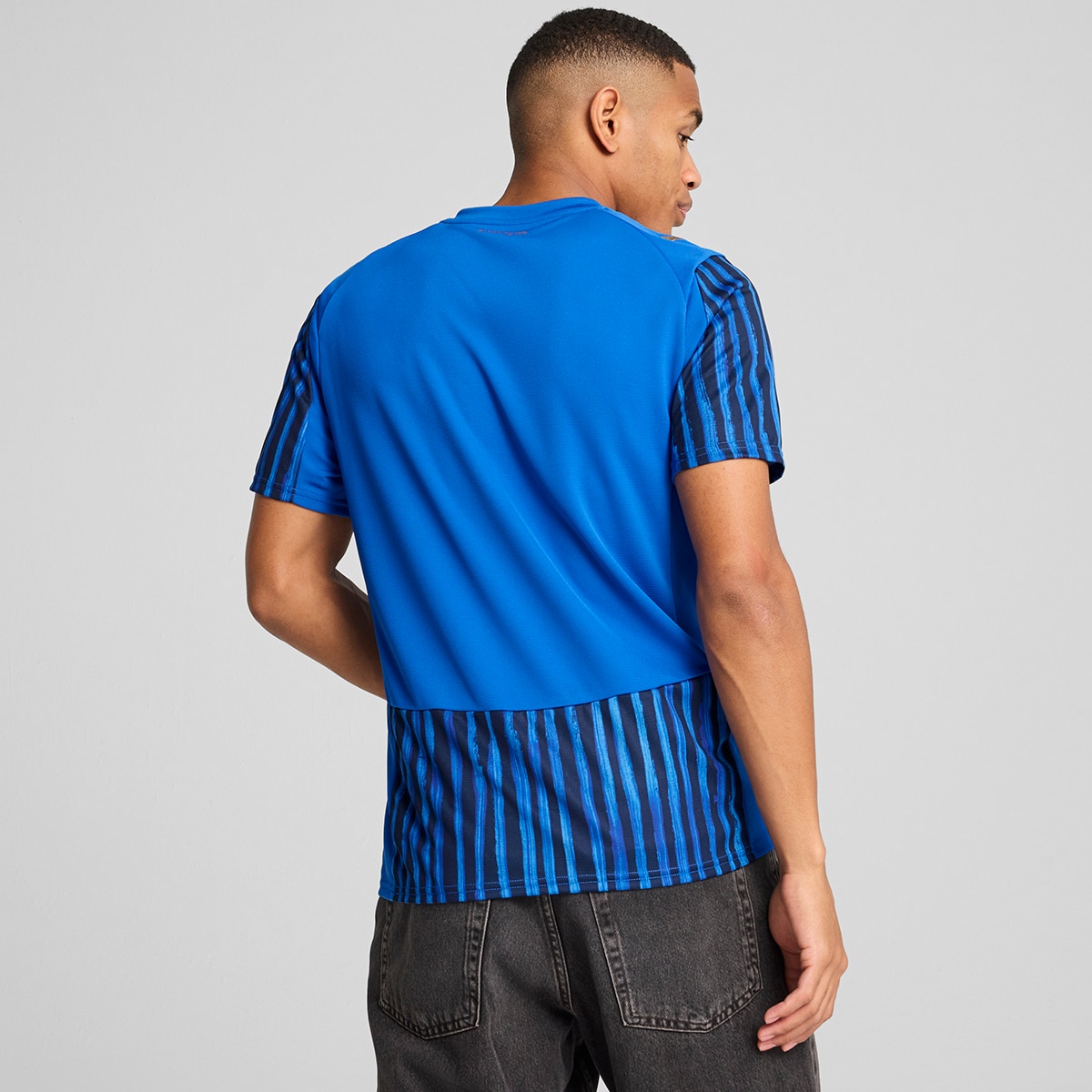 T-shirt de Futebol de Homem Kidsuper AHSFC Jersey Réplica Azul-2
