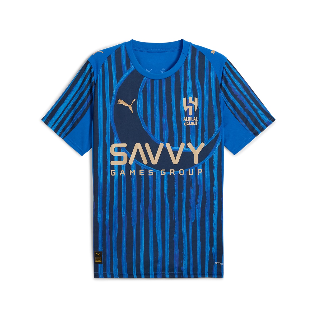 T-shirt de Futebol de Homem Kidsuper AHSFC Jersey Réplica Azul-6
