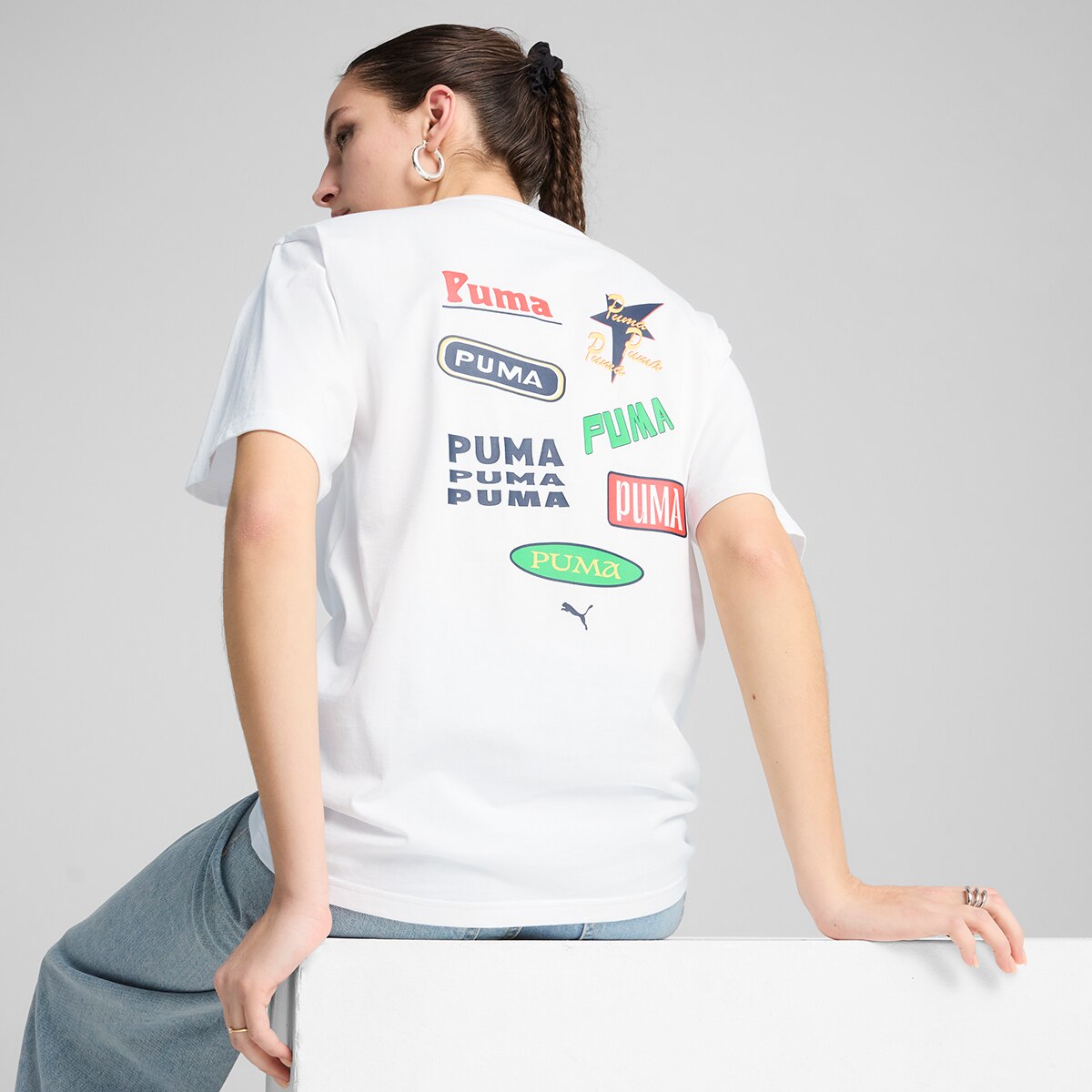 T-shirt de Mulher Road To Unity Relaxed Graphic Tee Branco-2