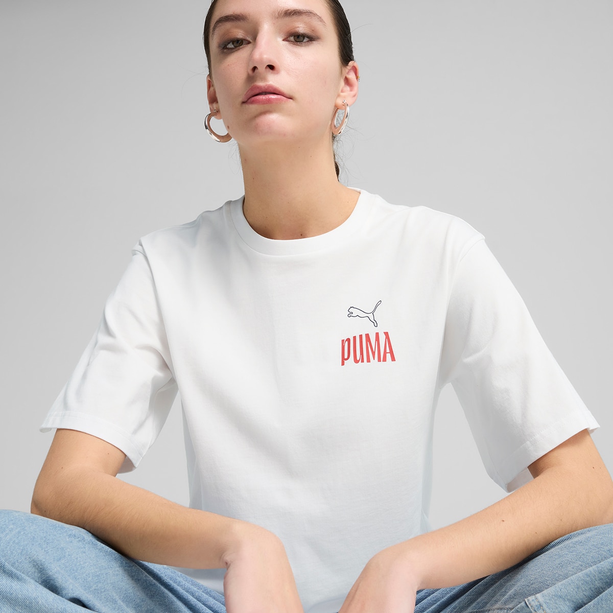 T-shirt de Mulher Road To Unity Relaxed Graphic Tee Branco-4