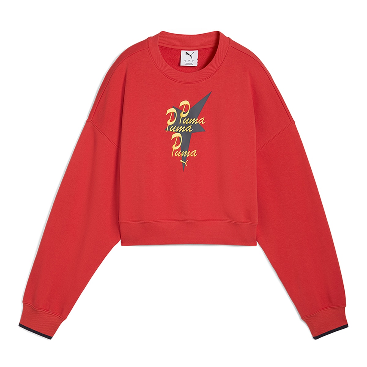 Sweatshirt de Mulher Road To Unity Oversized Graphic Crew TR Vermelho-6
