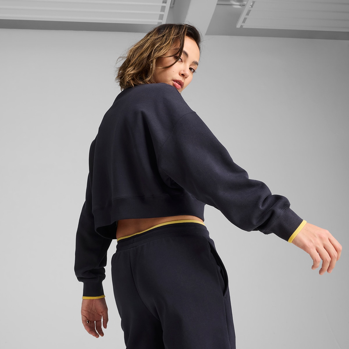 Sweatshirt de Mulher Road To Unity Oversized Graphic Crew TR Azul-2