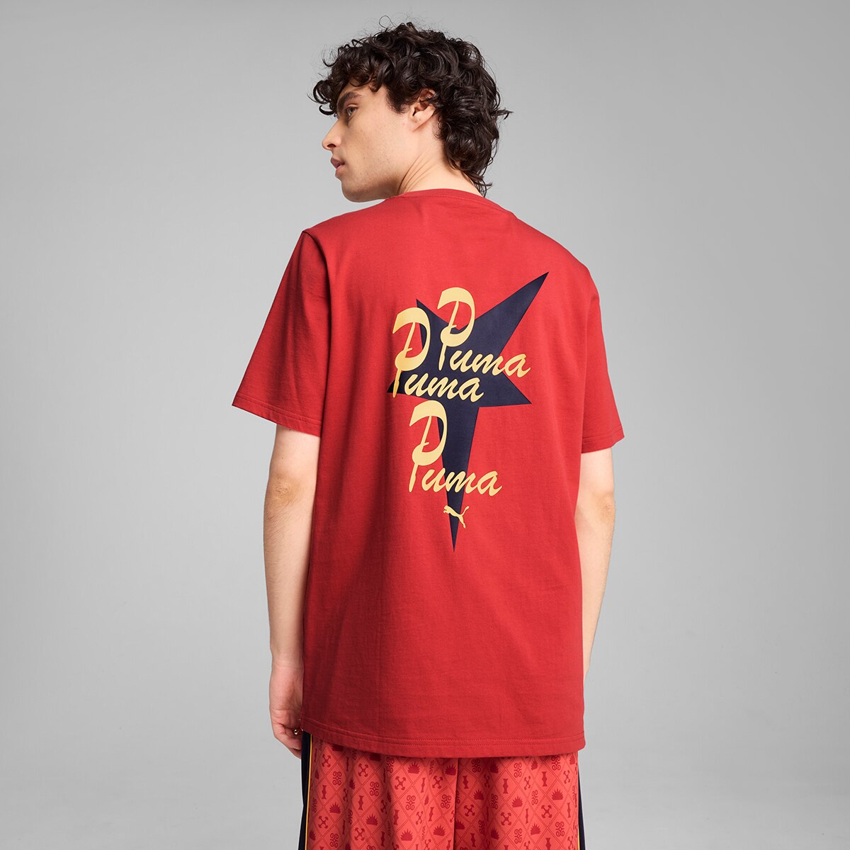 T-shirt de Homem Road To Unity Graphic Tee Vermelho-2