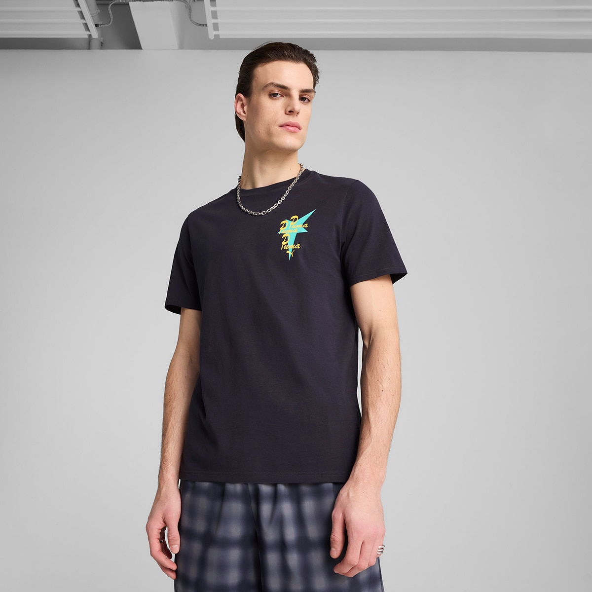 T-shirt de Homem Road To Unity Graphic Tee Azul-1