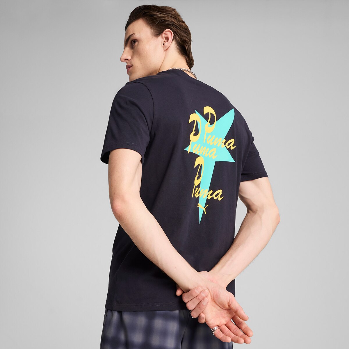 T-shirt de Homem Road To Unity Graphic Tee Azul-2