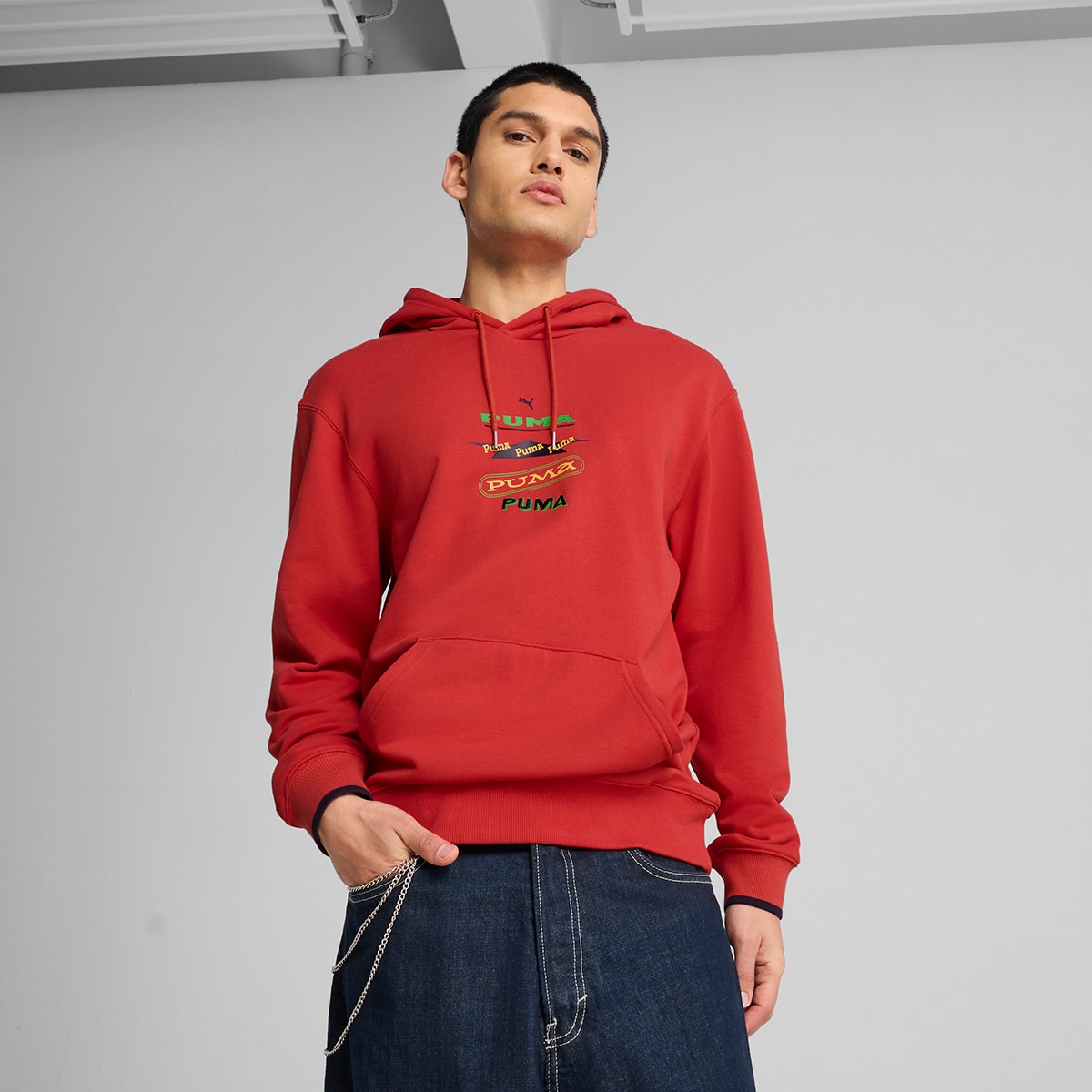 Sweatshirt de Homem Road To Unity Graphic Hoodie TR Vermelho-1
