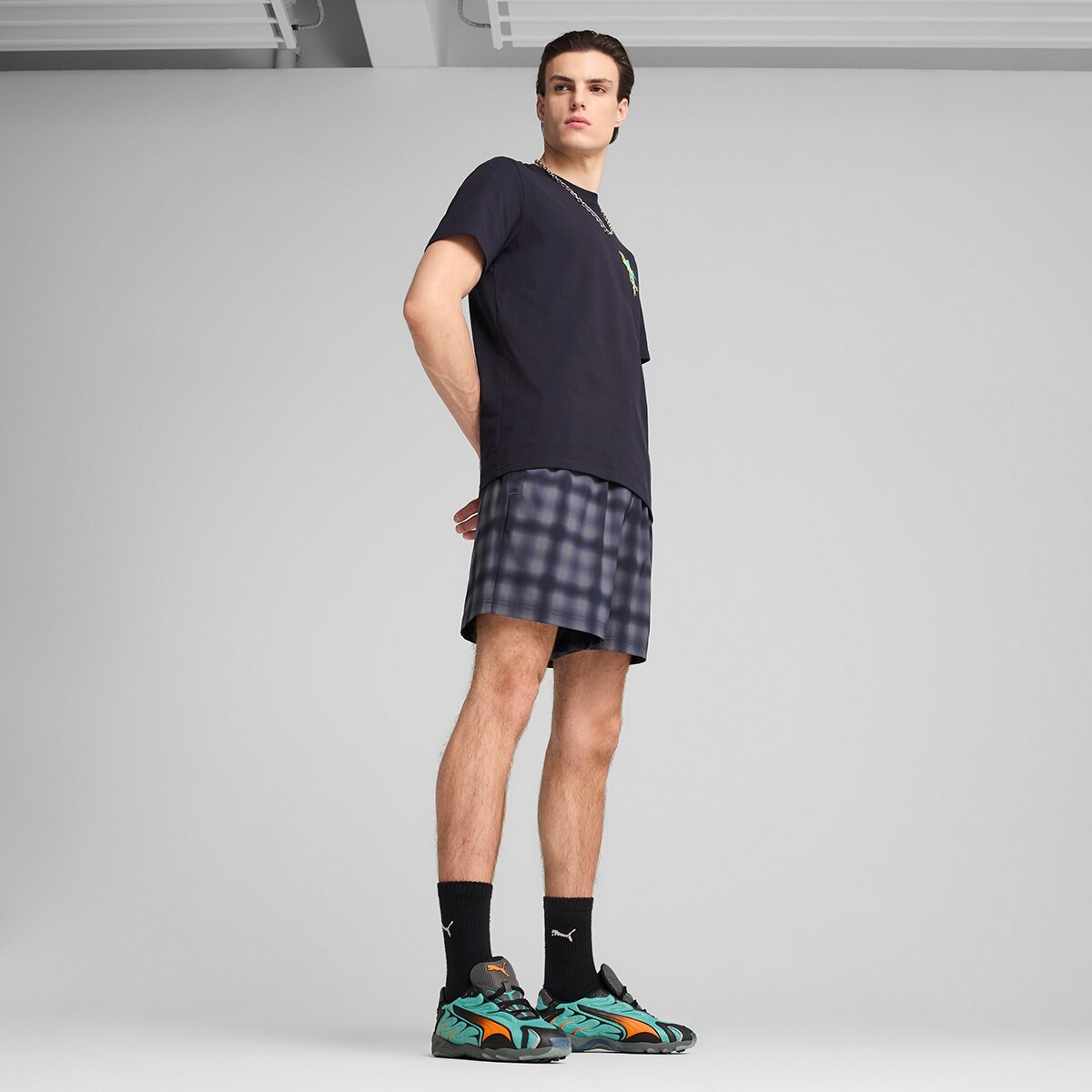 Calções de Homem Road To Unity AOP Relaxed Shorts 6" WV Azul-4