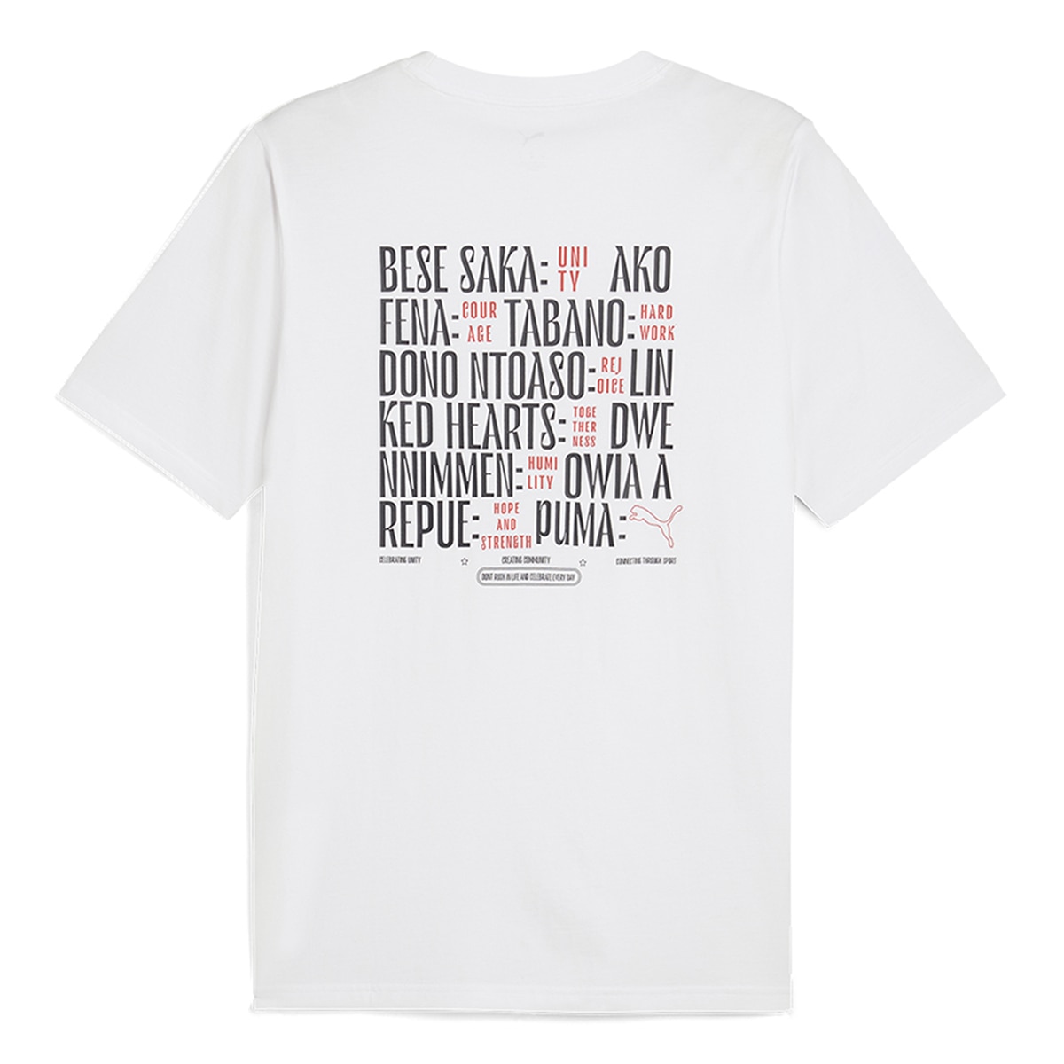 T-shirt de Homem Road To Unity Values Graphic Tee Branco-5
