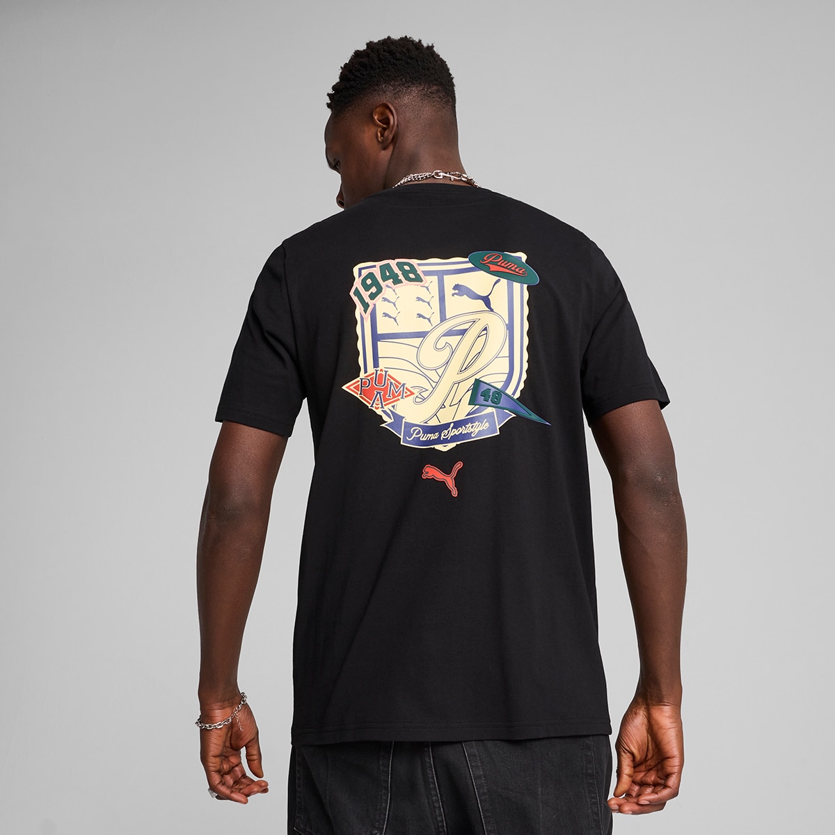 T-shirt de Homem Sports Legacy Graphic Tee Preto-2