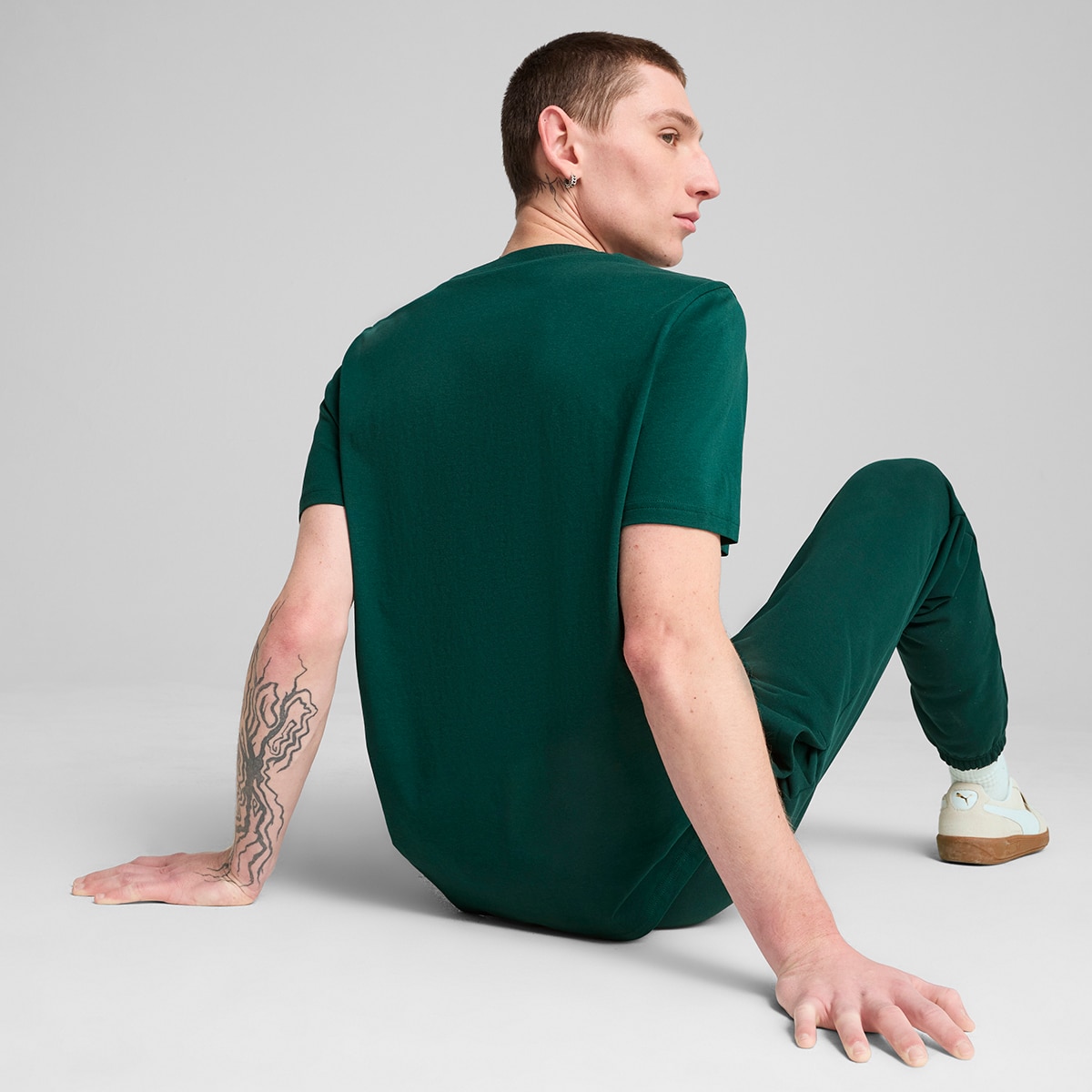 T-shirt de Homem Sports Legacy Front Graphic Tee Verde-2