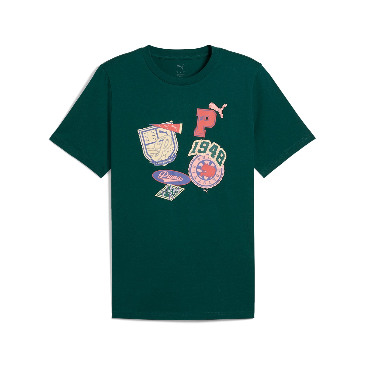 T-shirt de Homem Sports Legacy Front Graphic Tee Verde-4