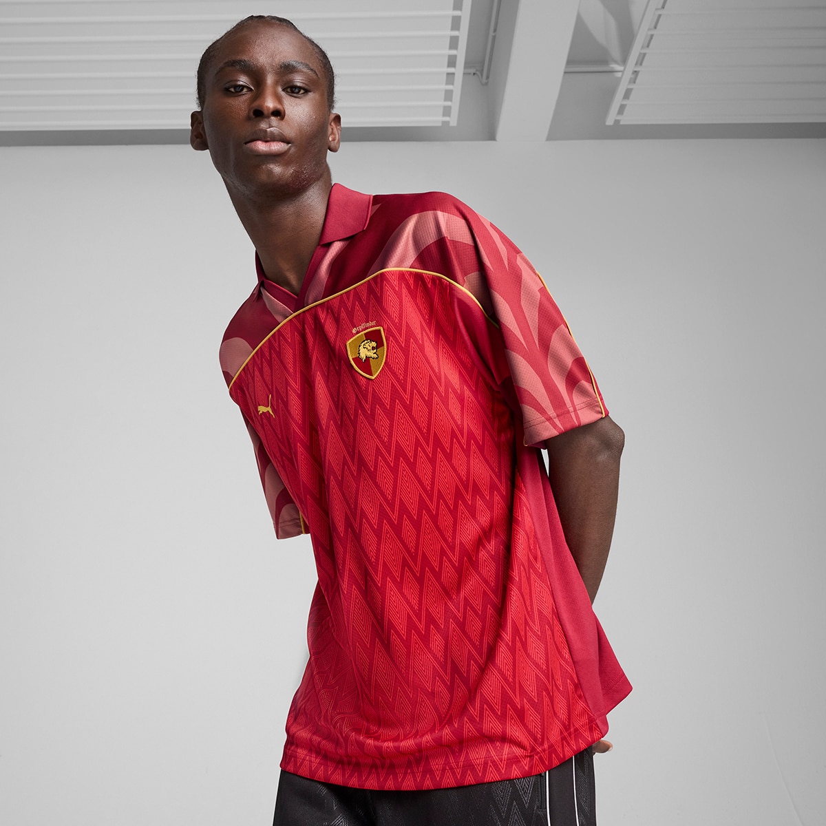 T-shirt de Homem Harry Potter Relaxed Football Jersey Vermelho-1