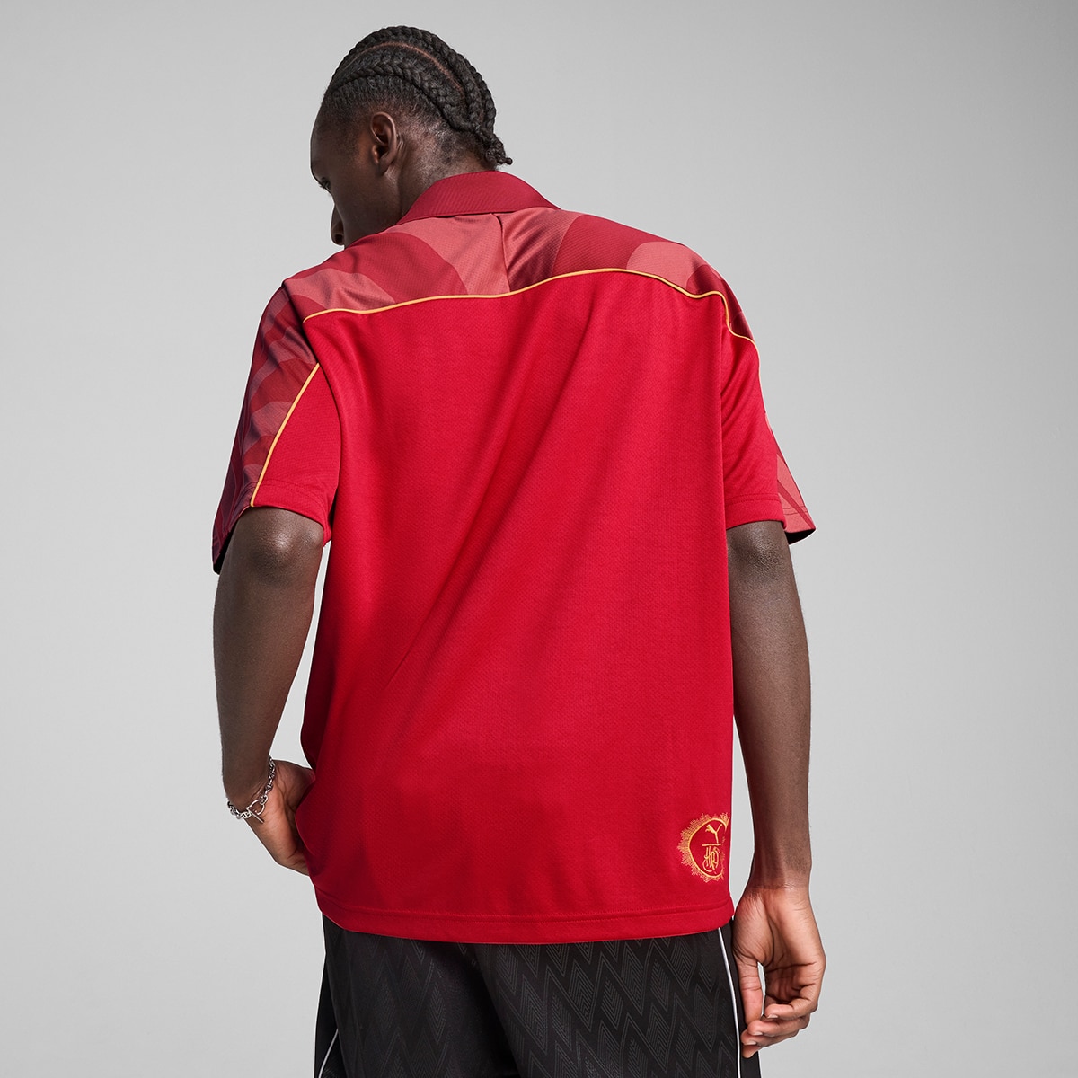 T-shirt de Homem Harry Potter Relaxed Football Jersey Vermelho-2