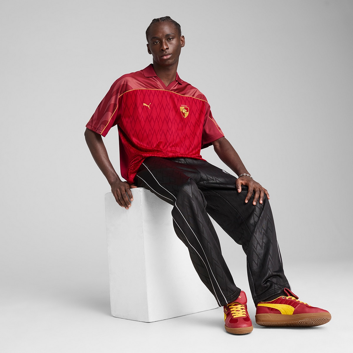 T-shirt de Homem Harry Potter Relaxed Football Jersey Vermelho-4