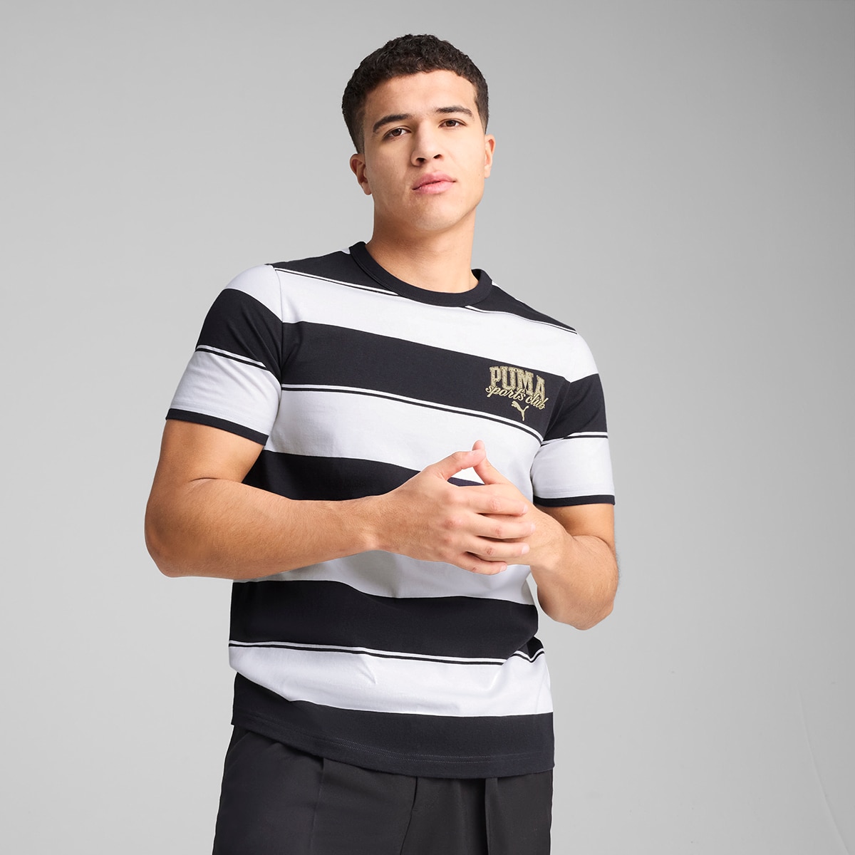 T-shirt de Homem Class Stripe AOP Tee Azul-1