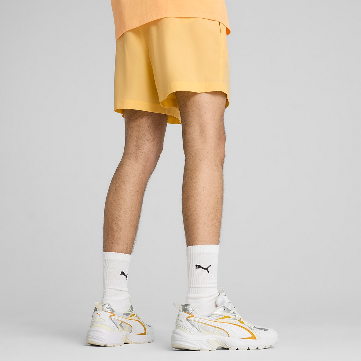 Calções de Homem ESS Logo Lab Logo Woven Shorts 5" Laranja-2