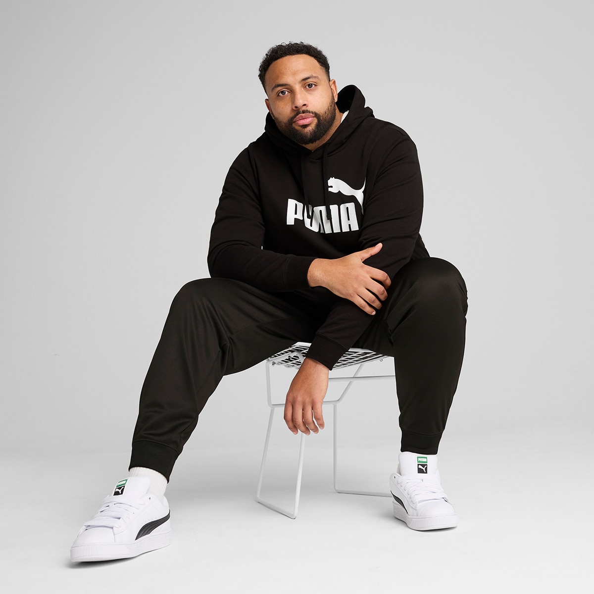 Sweatshirt de Homem ESS No. 1 Logo Hoodie TR Preto-5
