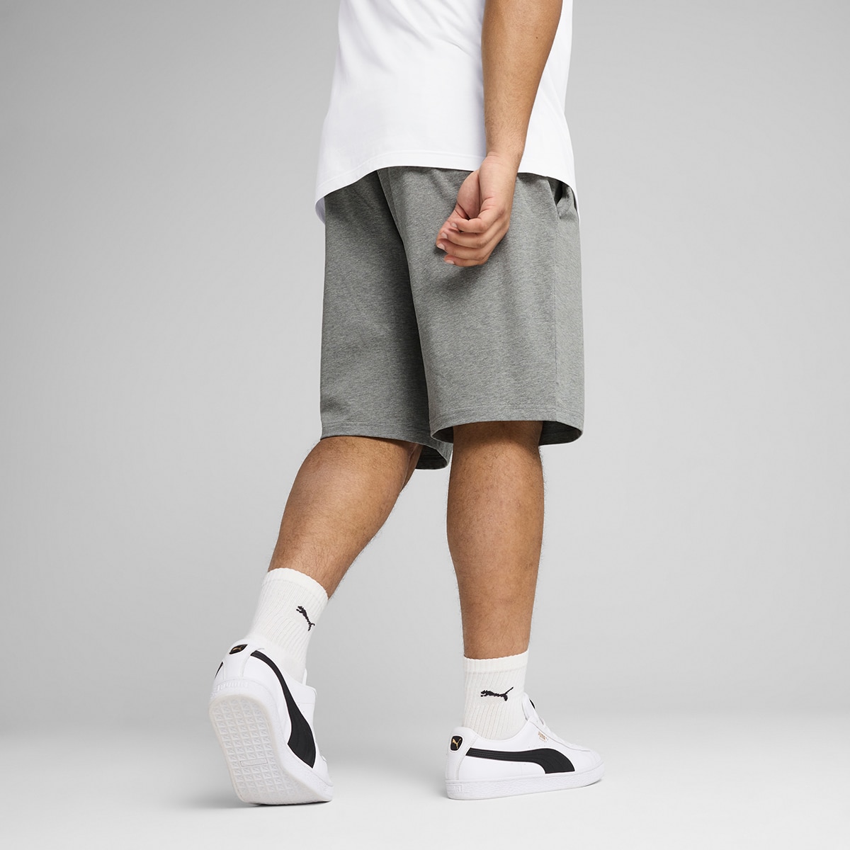 Calções de Homem ESS No. 1 Logo Jersey Shorts 10'' Cinzento-3