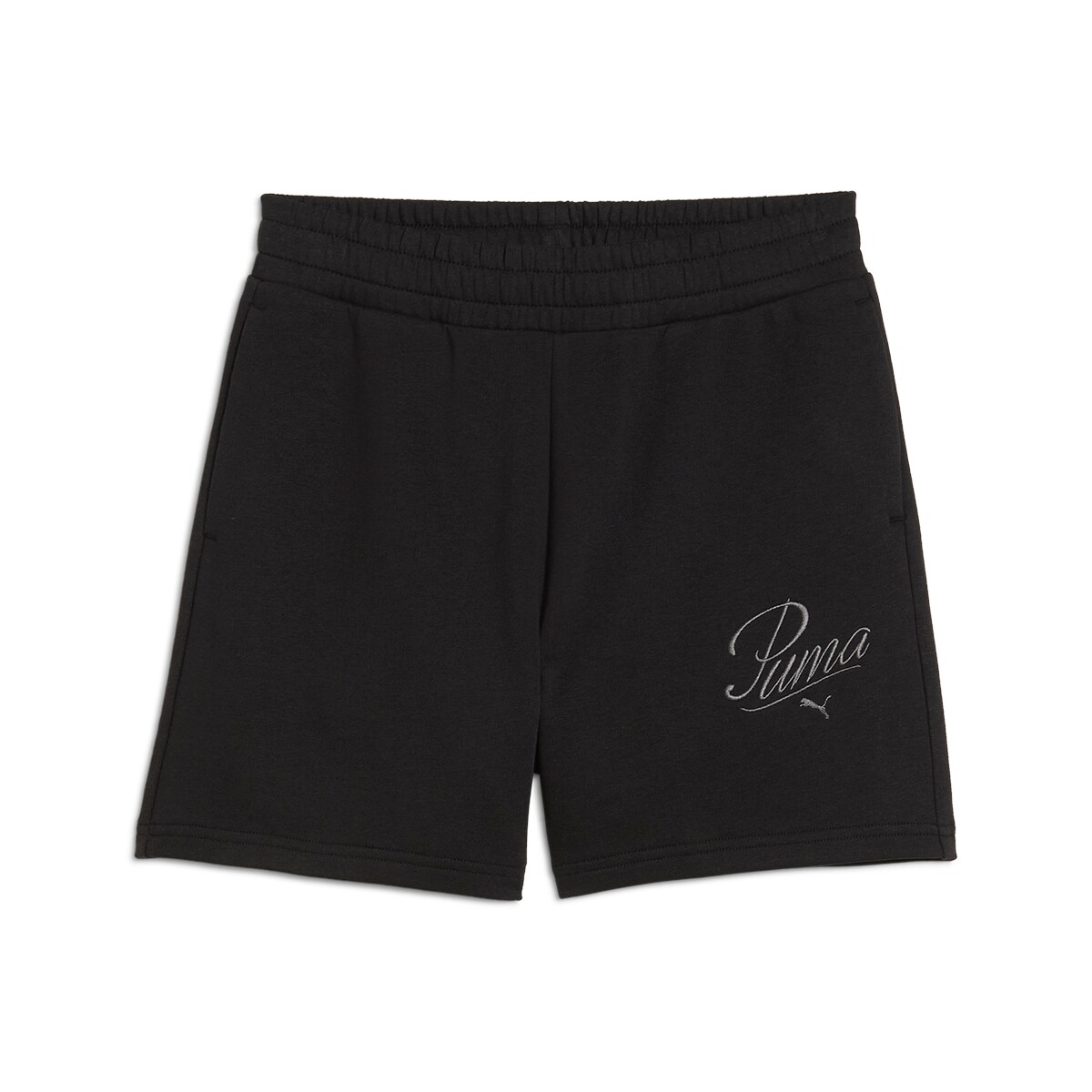 Calções de Mulher ESS Script High-Waist Shorts 5" Preto-4