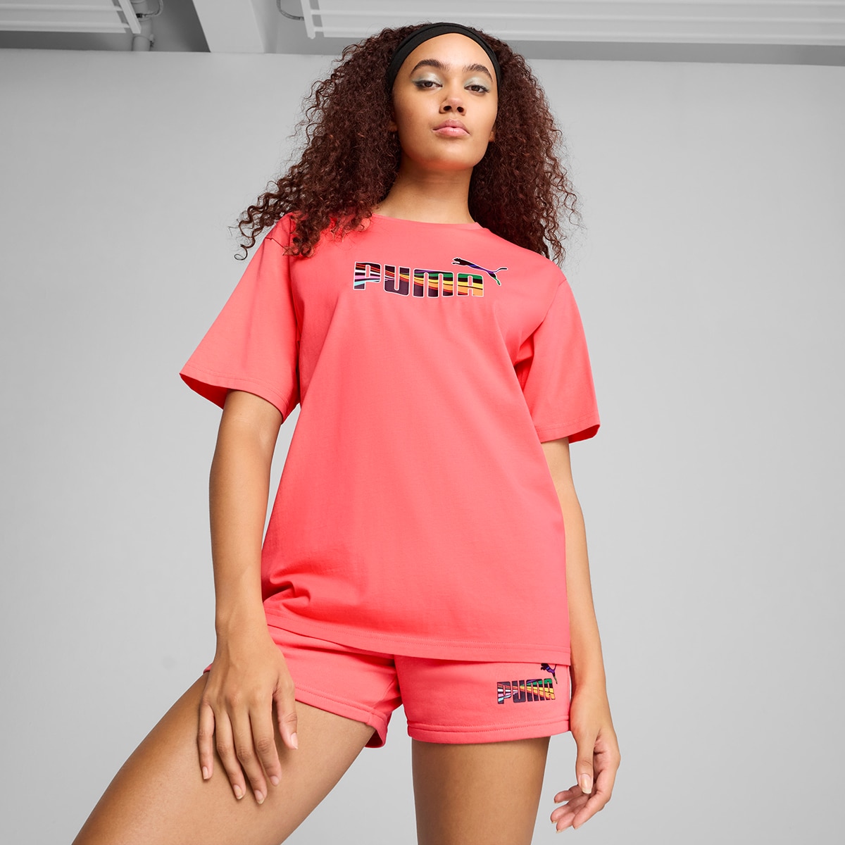T-shirt de mulher Love United Relaxed Tee Laranja-1