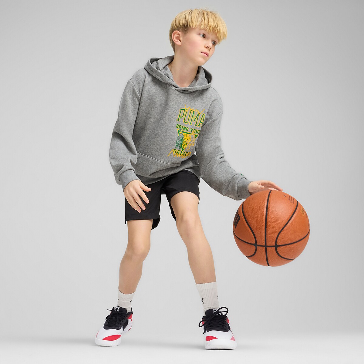 Sweatshirt de Criança Rival Rage Hoodie TR B Cinzento-3