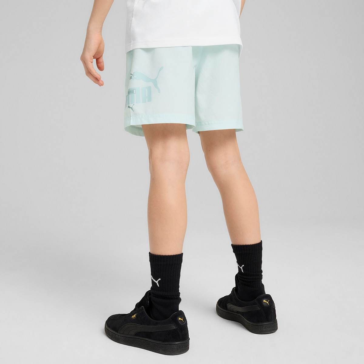 Calções de Criança ESS Logo Lab Summer Woven Shorts B Azul-2