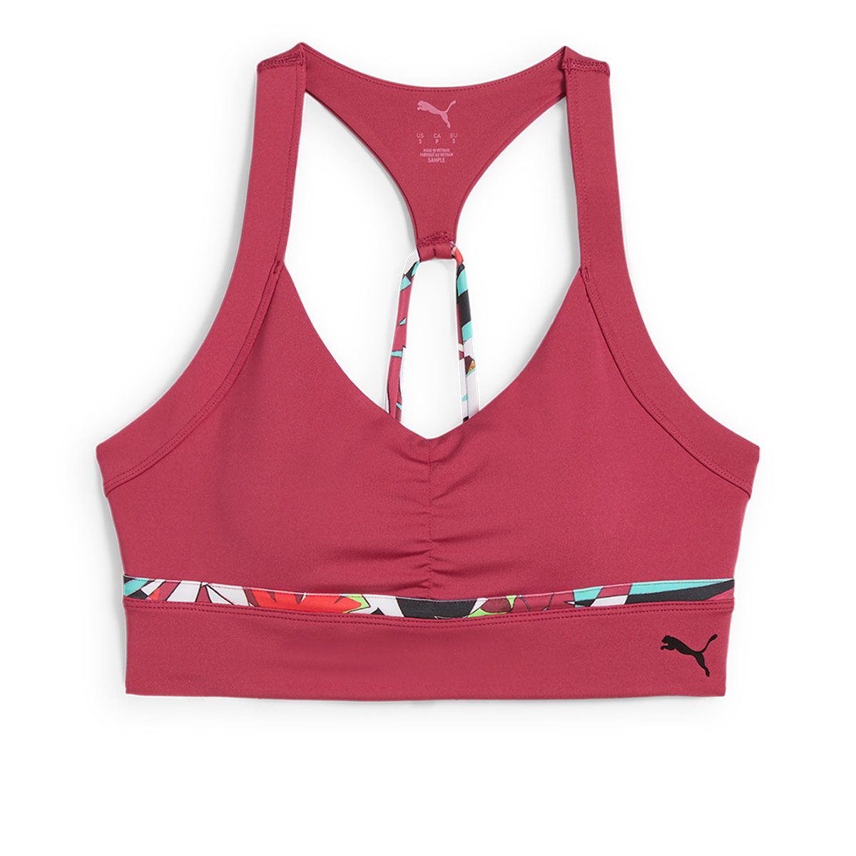 Soutien Desportivo de Mulher 4Keeps Tropical AOP Longline Bra Vermelho-1