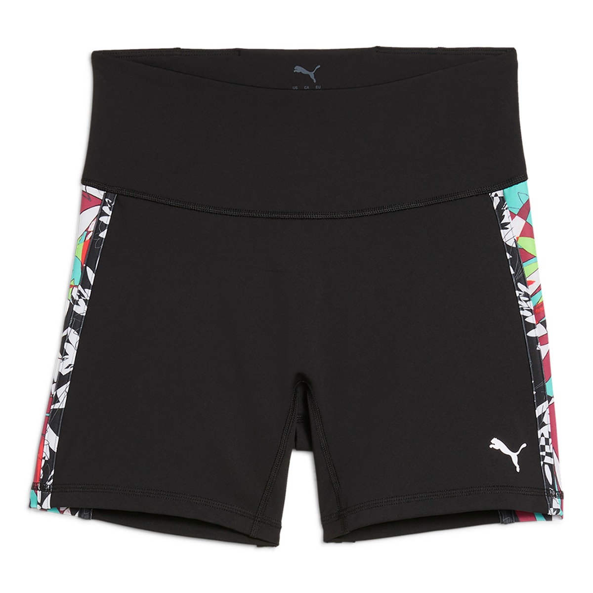Leggings Tipo Calções de Mulher Tropical AOP HW 5" Short Tight Preto-6