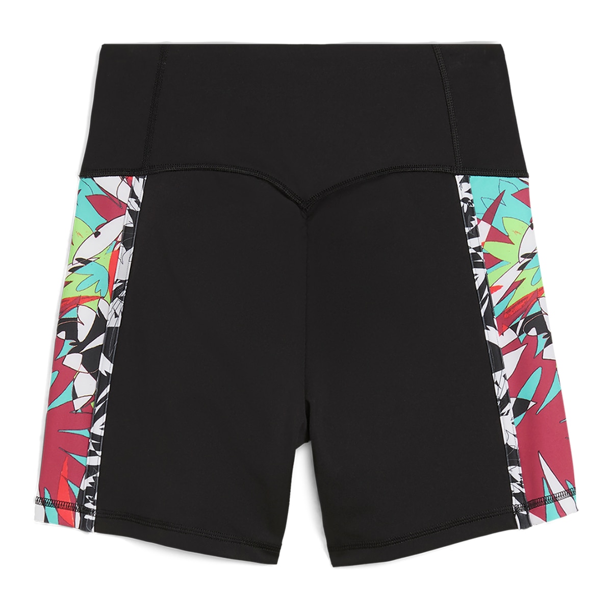Leggings Tipo Calções de Mulher Tropical AOP HW 5" Short Tight Preto-7
