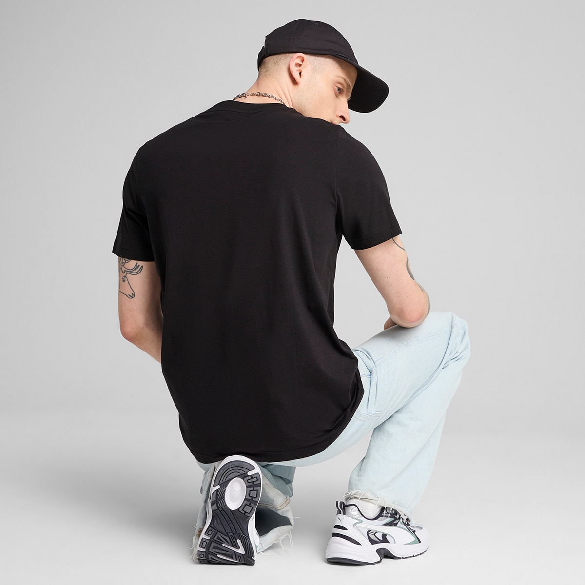 T-shirt de Homem Graphics Icon Tee Preto-2