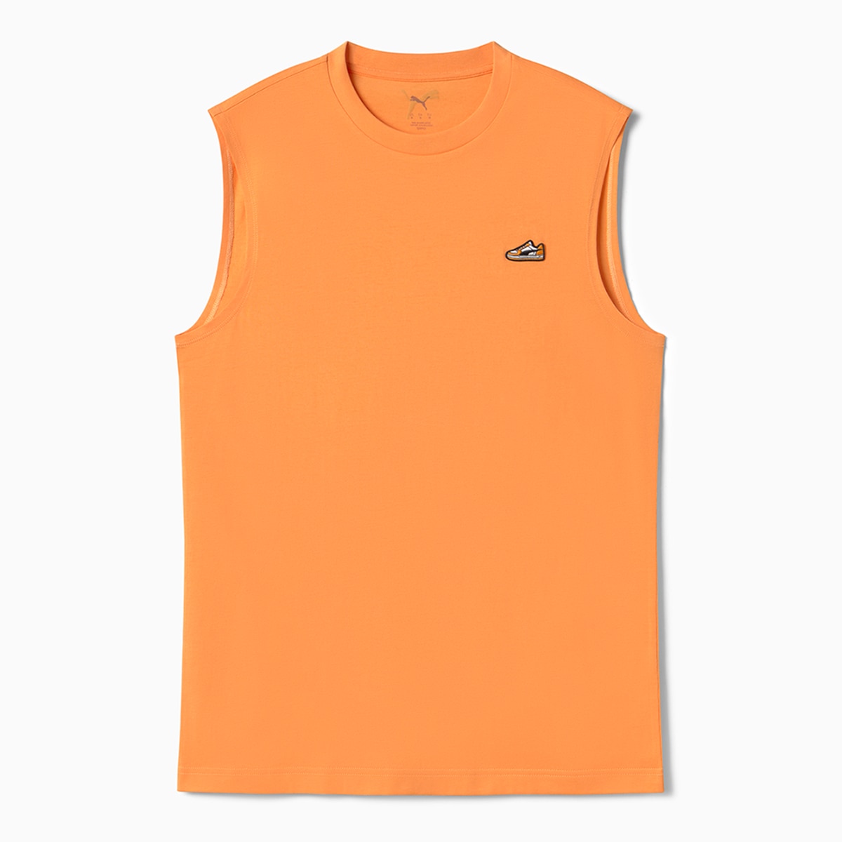 T-shirt sem Mangas de Homem Mens Sneaker Tank Laranja-1