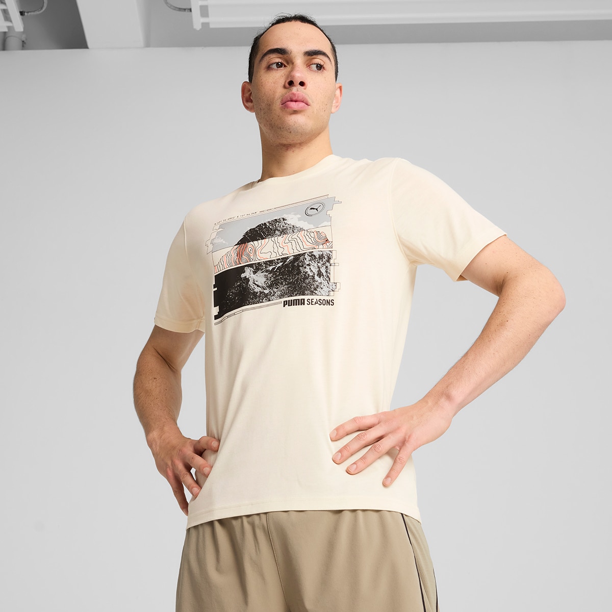 T-shirt de Homem Graphics Seasons Unisex Tee Branco-1