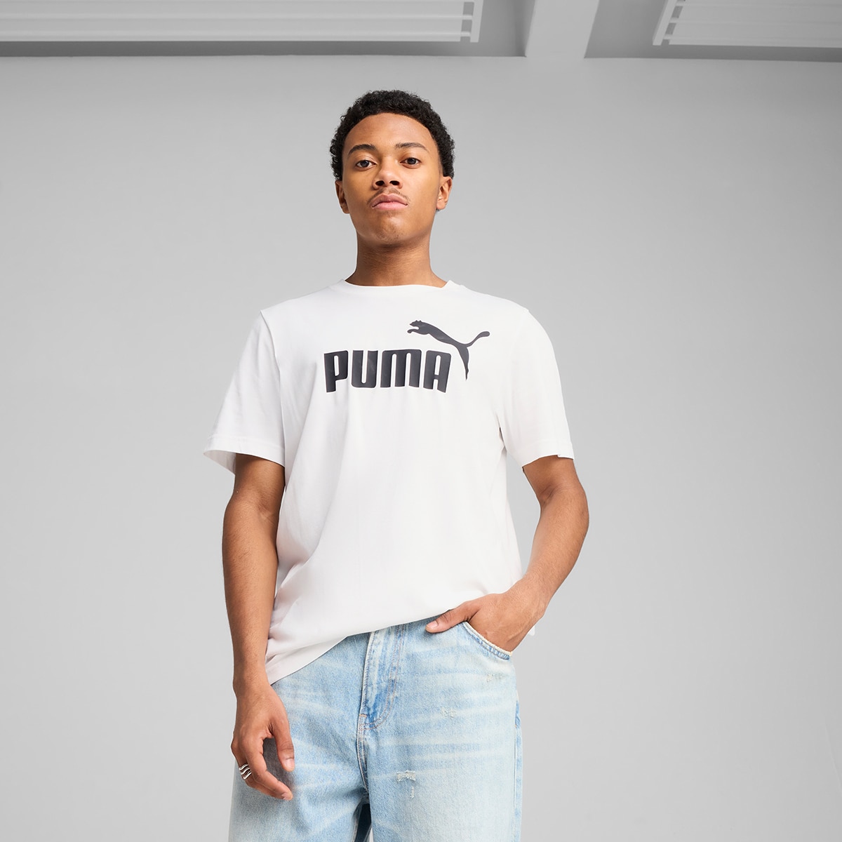 T-shirt de Homem ESS No. 1 Logo Tee Branco-1