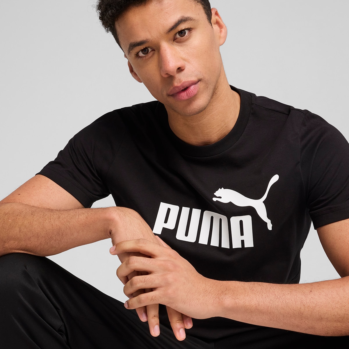 T-shirt de Homem ESS No. 1 Logo Tee Preto-3