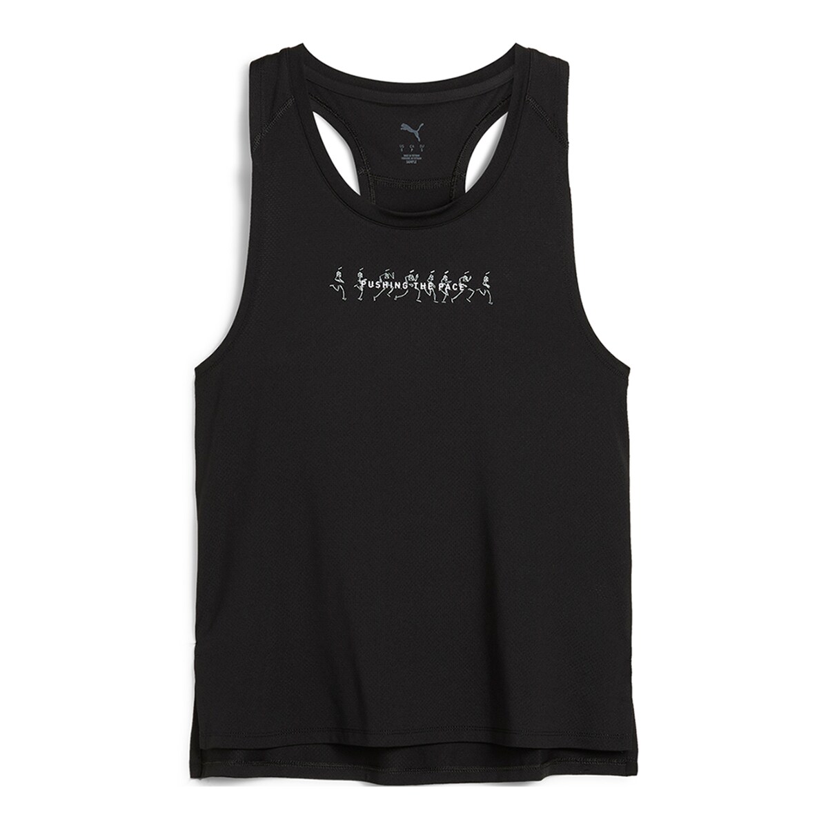 T-shirt sem Mangas de Mulher W Run Graphic Mesh Singlet Preto-6